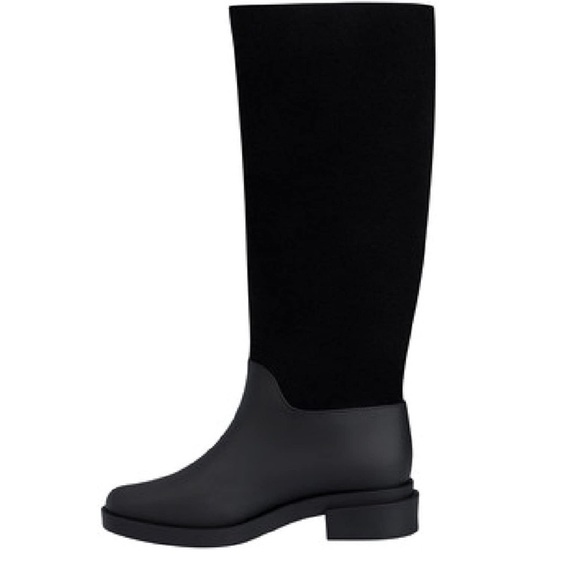 Melissa black flocked boot - Picture 4 of 8